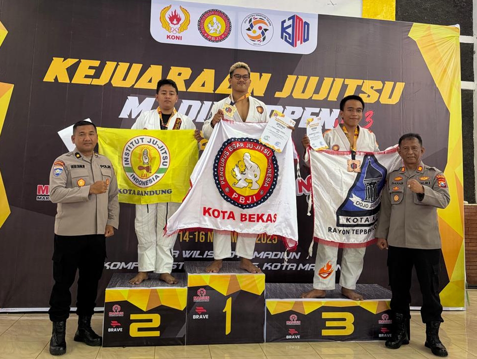 5 Atlet Jujitsu Kota Bekasi Bawa Pulang 5 Medali Pada Ajang Kejurnas Madiun Open